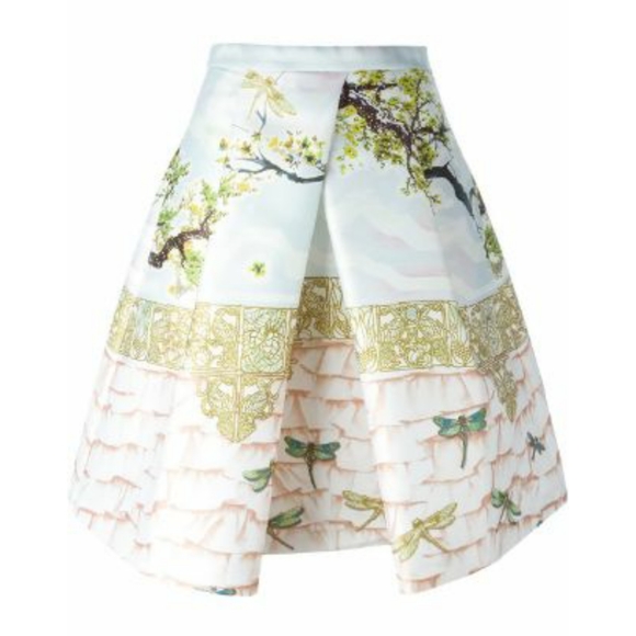 Piccione
Birds Print Pleated Skirt  Size 42 - Picture 2 of 10